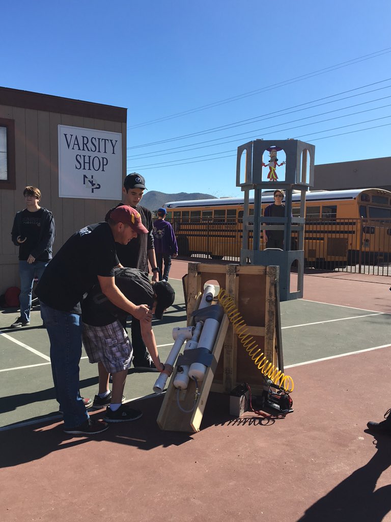 Having a blast with robotics club!
