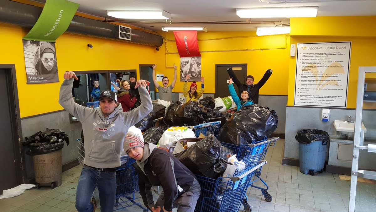 BMESS does bottledrive. Huge thanks to everyone helping us out #moneymoneymoney