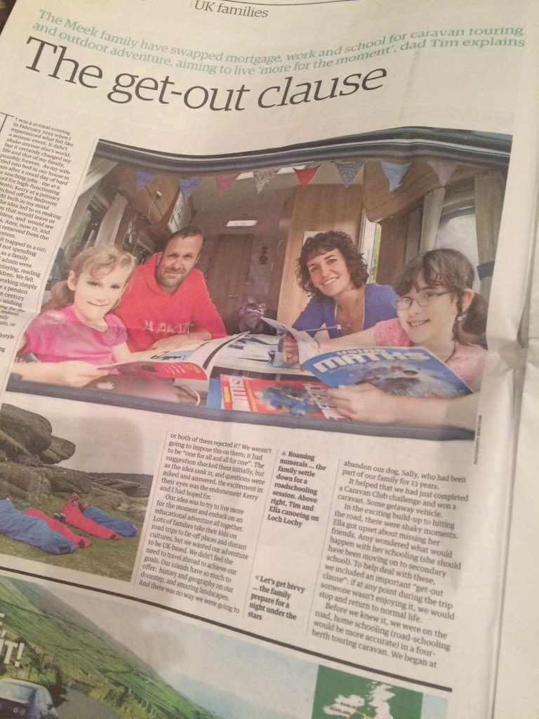 twowheelexp's tweet photo. 'The get-out clause': Great article about @Meekroadventure in today's @theguardian. #adventuretravel #family https://t.co/ubGnbAXXmj
