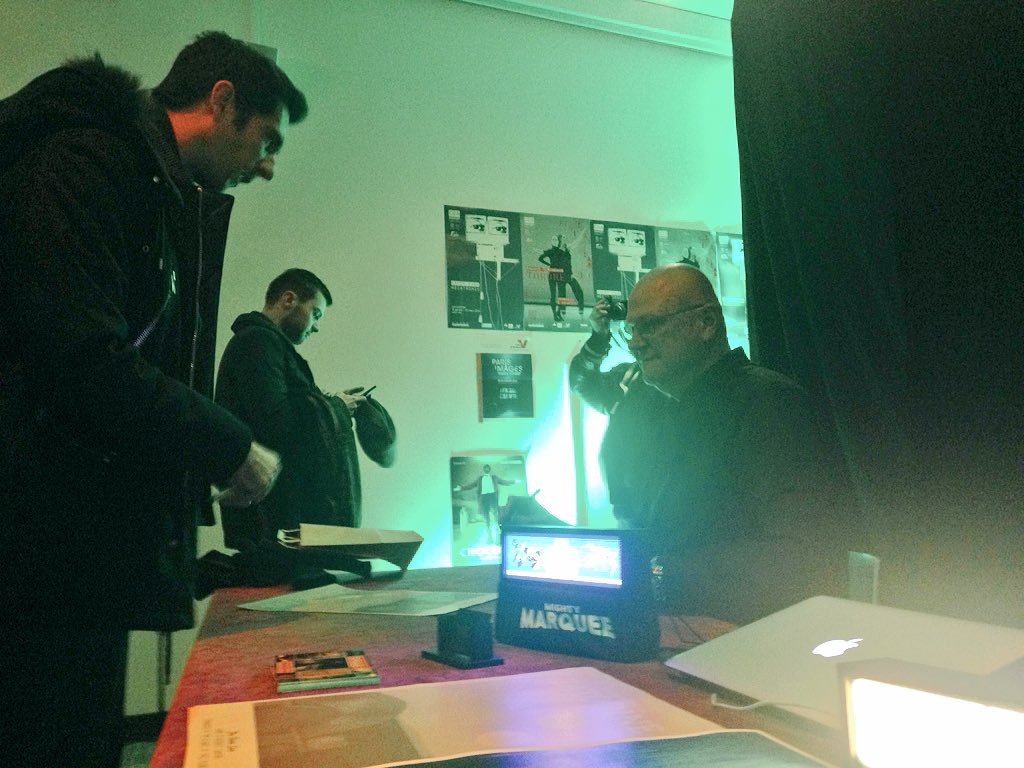 echoregional95's tweet photo. @centredesarts95 @ParisImagesDS séance de dédicace pour Dennis Muren au #PIDS2016 @starwars https://t.co/yjo7q77dRG