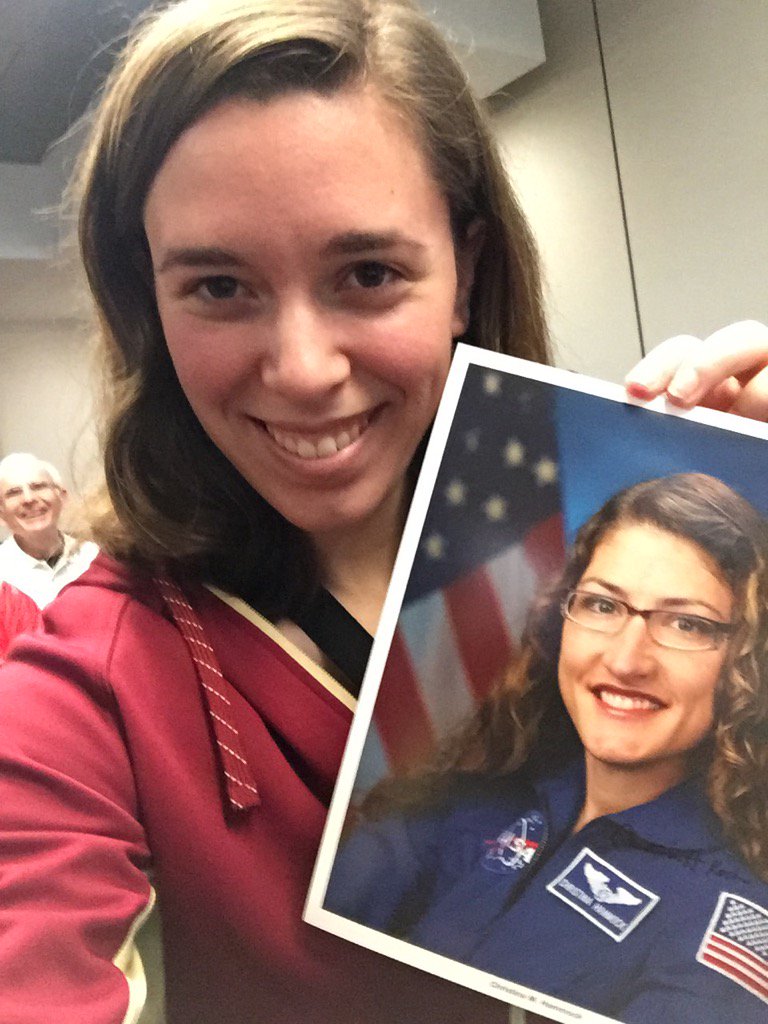 BoydPhysics's tweet photo. SIGNED PICTURE OF @NASA's CHRISTINA KOCH!!! #astrodays #astropham #physicspham #girlpower https://t.co/Nn2STFq7wT