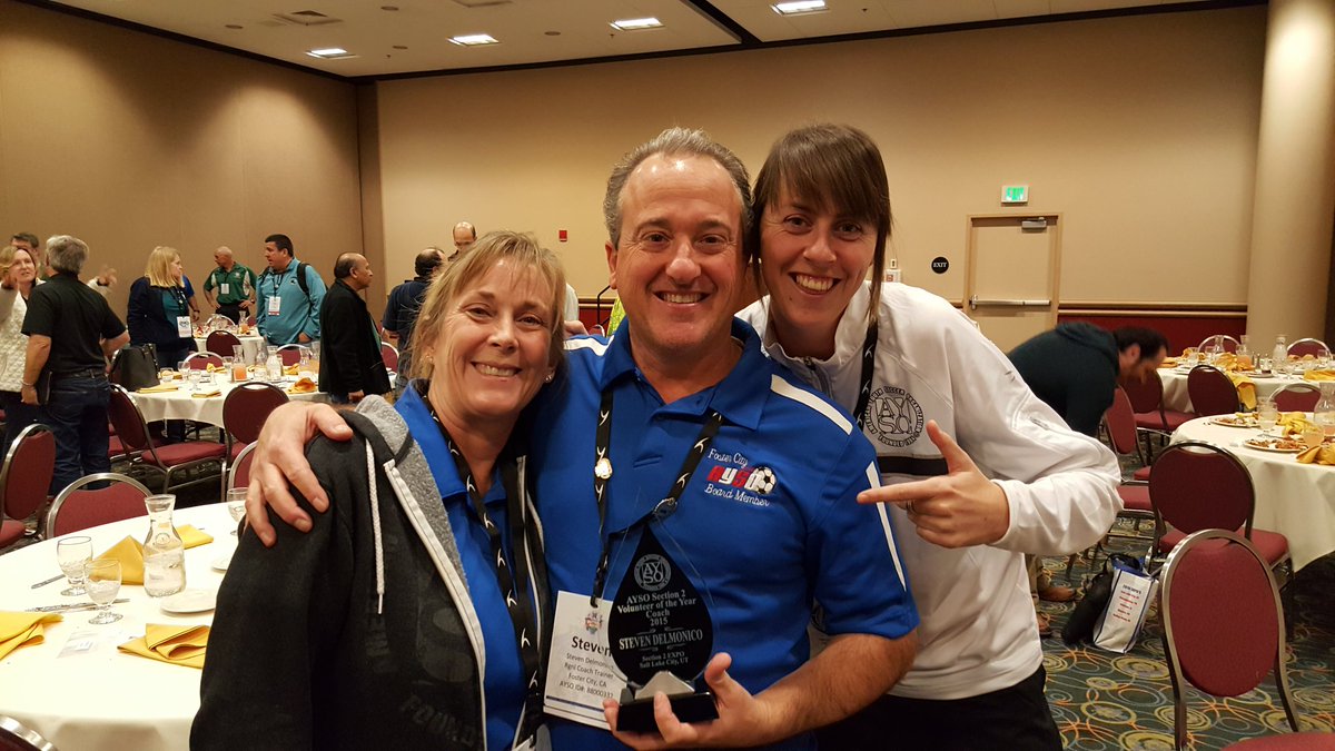 aysofc's tweet image. Section 2 Coach Volunteer of the Year - Foster City AYSO's Steven Delmonico! @AYSO_Soccer #AYSOEXPO