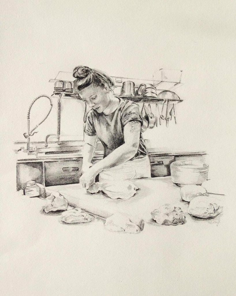 kandisnm's tweet photo. Thanks to Molly Reeder for including me in her #kitchendrawing series. Original photo: @reallyfarrah. #acreativedc https://t.co/uBUMRemQ5t