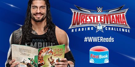 WWERomanReigns's tweet photo. Join the @WrestleMania Reading Challenge and become a wrestling superstar! @WWE https://t.co/h2laMlVQqQ @WWEReads https://t.co/XIM8L9WWRu