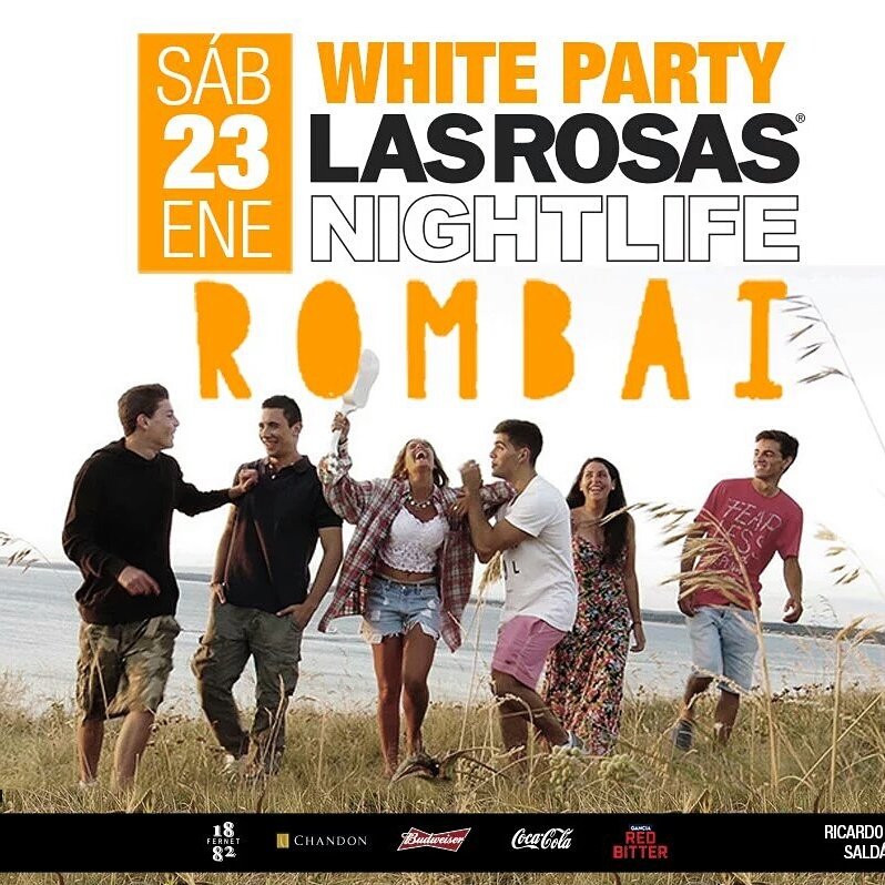 lasrosasnight's tweet photo. 23.1 | WHITE PARTY 
#RombaiDeFiesta  ♪♫

✓ Anticipadas (a domicilio)
🚌 Traslados
📞 3513517420 https://t.co/5nQ8Kkpluv