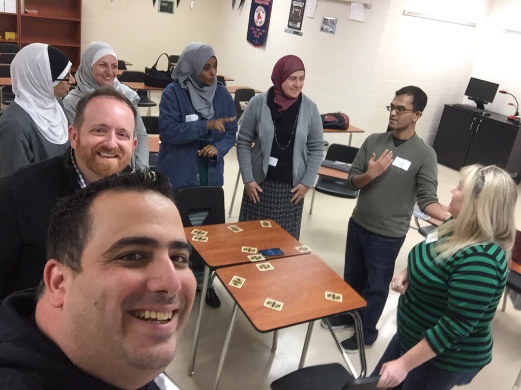 Fernandezc4's tweet photo. Learning about awesome games and how they can be used in an EDU. @MrM411 @MagicPantsJones #EdCampOrange https://t.co/HgsNNMS9pB