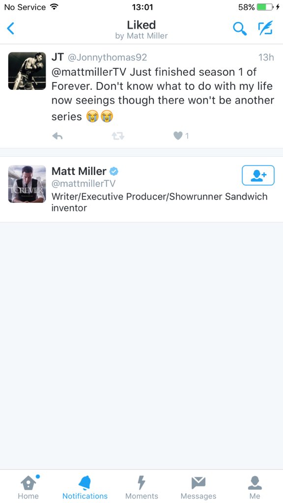 Jonnythomas92's tweet photo. Not gonna lie getting a 'like' from @mattmillerTV got me jumping around showing my girlfriend and kids 😂🙈 #BestMate https://t.co/gDoPla4YQz