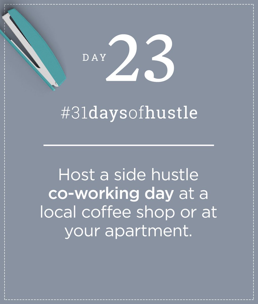 createcultivate's tweet photo. Then... #treatyourself and the group to a happy hour.
https://t.co/CcuUQ83Deq #31DaysofHustle https://t.co/pMsnRUVQyC