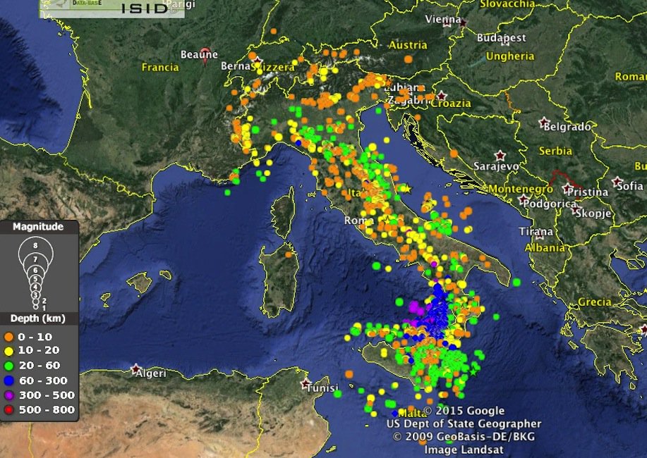 VIDEO YouTube: Un anno di terremoti in Italia un minuto