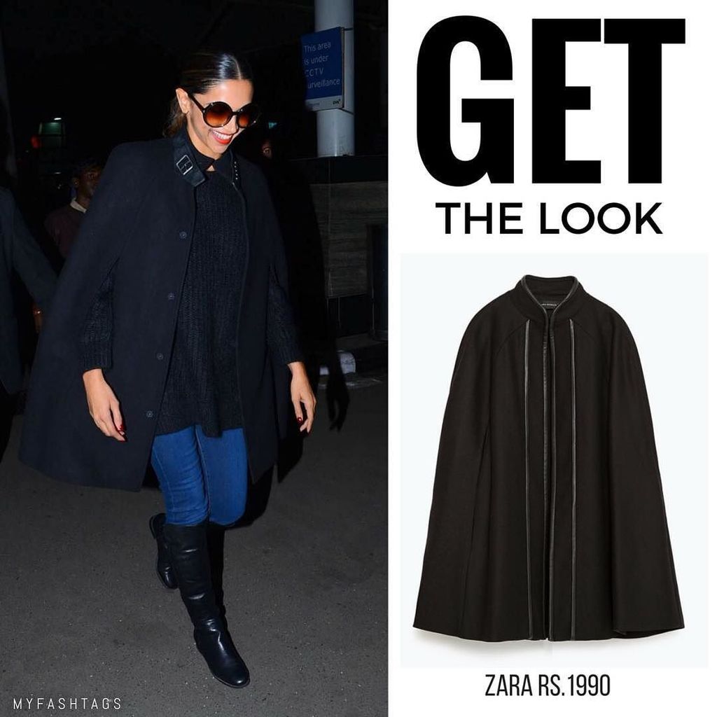 appearances_in's tweet photo. Get @deepikapadukone's #AirportStyle cape jacket for a #STEAL! 💁🏼 #GetTheLook #CelebritySt… https://t.co/ro8V0tSaEB https://t.co/vYX8kbKSx4