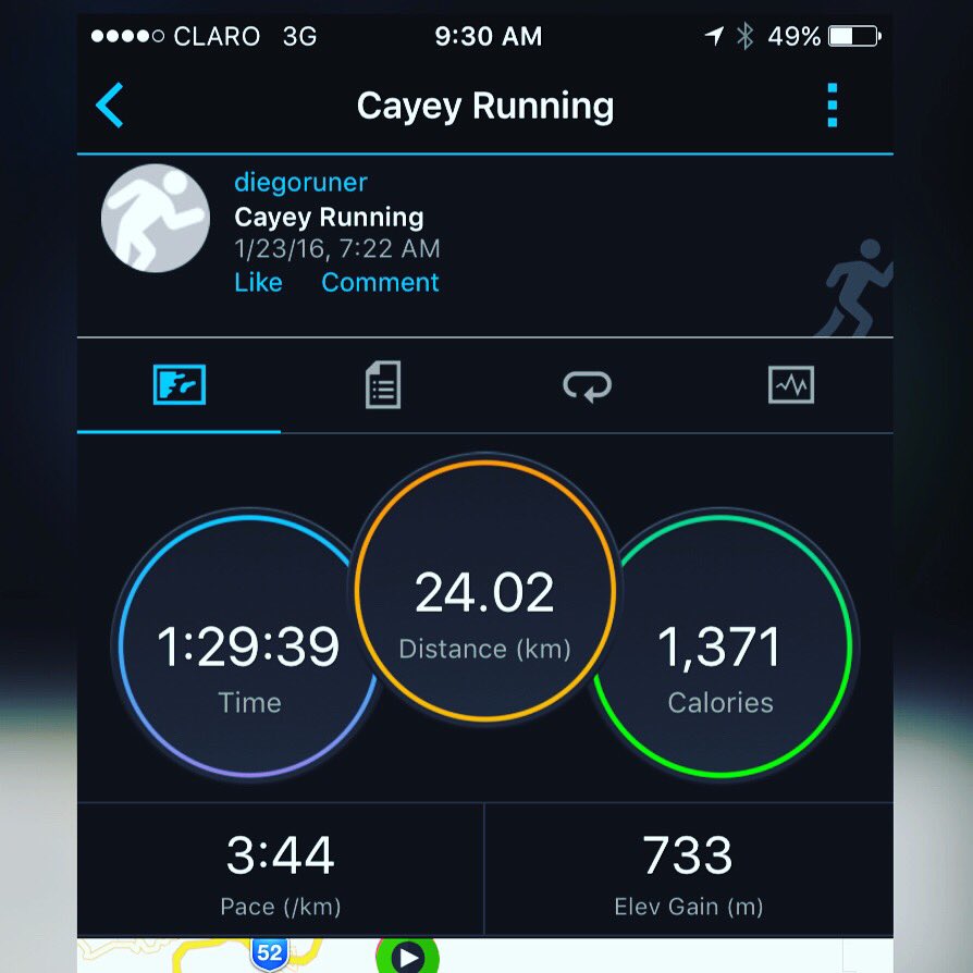 RunDiego's tweet photo. Regresando poco a poco, #Go2Run #TrainHard #WinEasy @garmin_colombia #Jajome https://t.co/TMAuickNAP