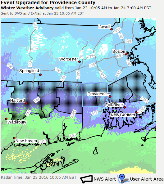 Providence County upgraded to a Winter Storm Warning. In effect til 7 AM Sun inws.wrh.noaa.gov/weather/alerti… #JonasRI