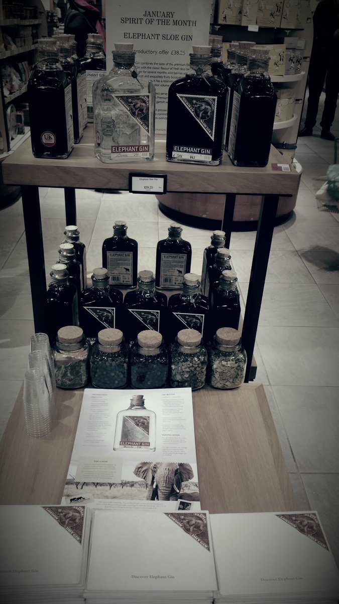 It's happening again @Fortnums @ElephantGin tasting #elephant-gin #elephant-sloe