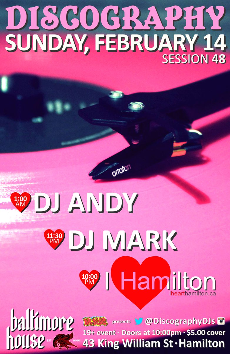 discographydjs's tweet photo. #Discography48
Valentine's + Long Weekend
02/14 @BaltimoreMMXI
Ft. guest DJ:
@ihearthamilton
+ @andyinglis & Mark https://t.co/j454UwizLx