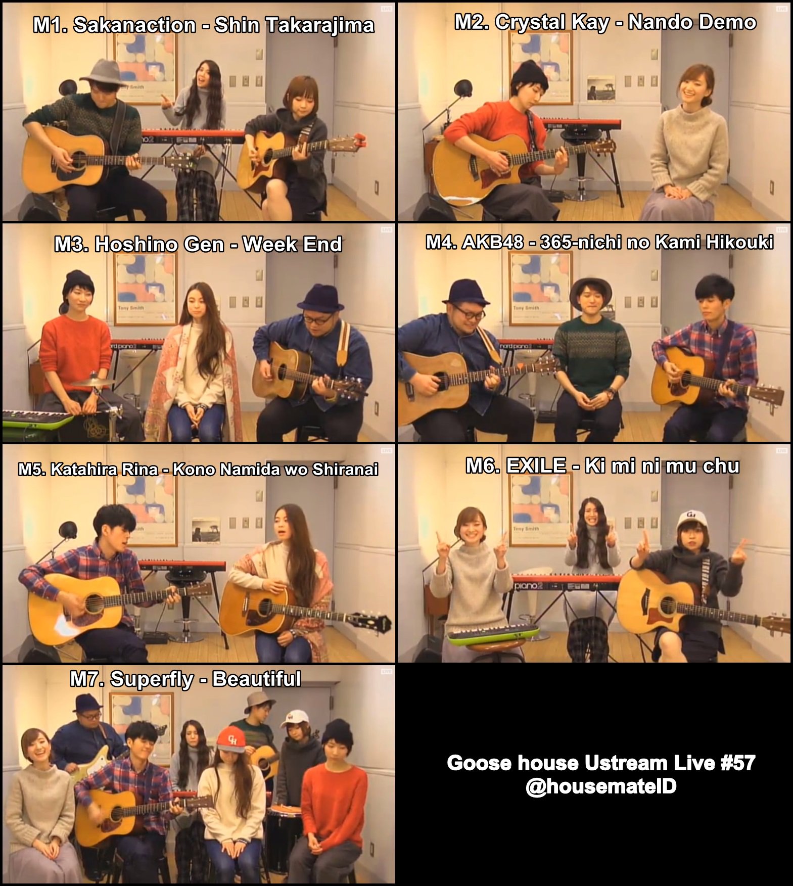 Goosehouse Indonesia Goose House Ustream Live 57 Setlist Goose7 T Co 7lmgfxfuzh