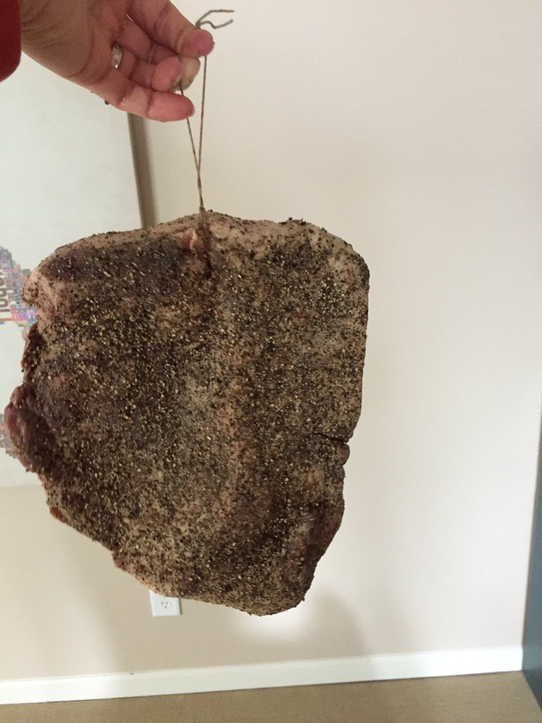 Guanciale from <a href="/Heritage_Hogs/">CHF</a> going to chamber. See ya in 30-60 days!