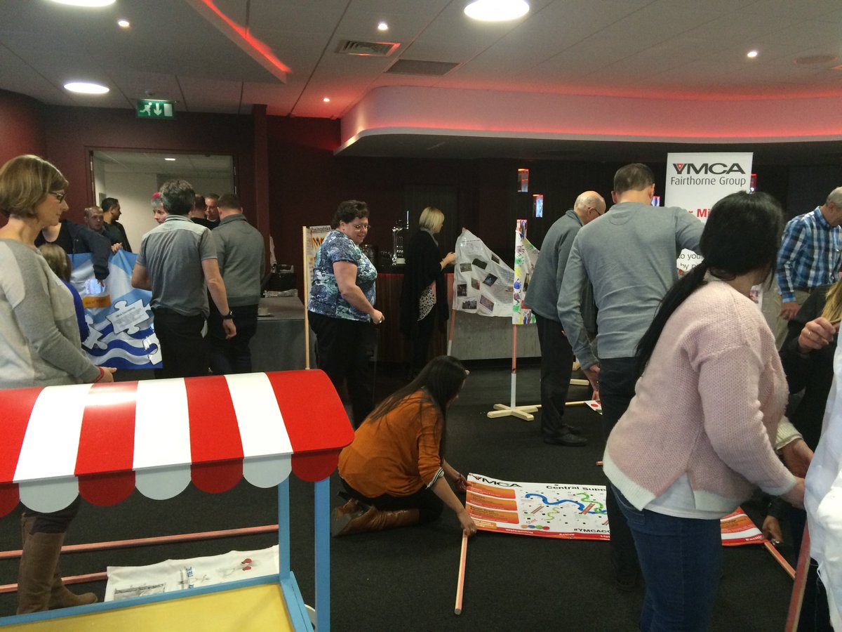 YMCAFairthorne's tweet photo. The banner competition has began #ymcaconference https://t.co/nYHy8kkwxQ
