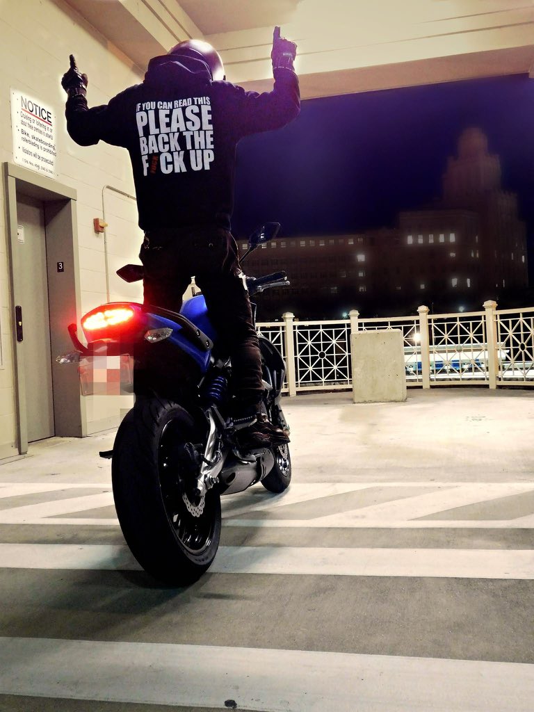6Foot4Honda's tweet photo. Ride with a message.
#backthefuckup https://t.co/DKvTLT7o7m