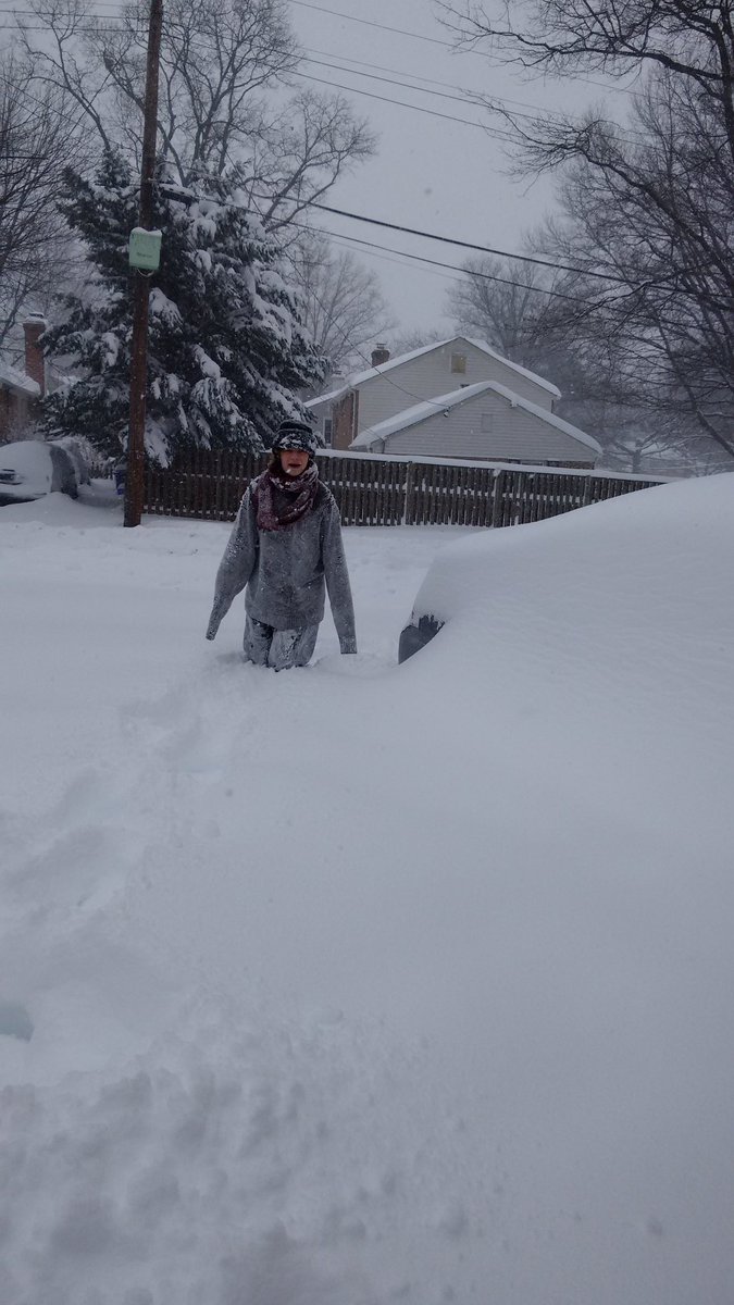MaryGreene3's tweet photo. #blizzard2016 3' at 11 am in Potomac https://t.co/vl9yOzqG8v