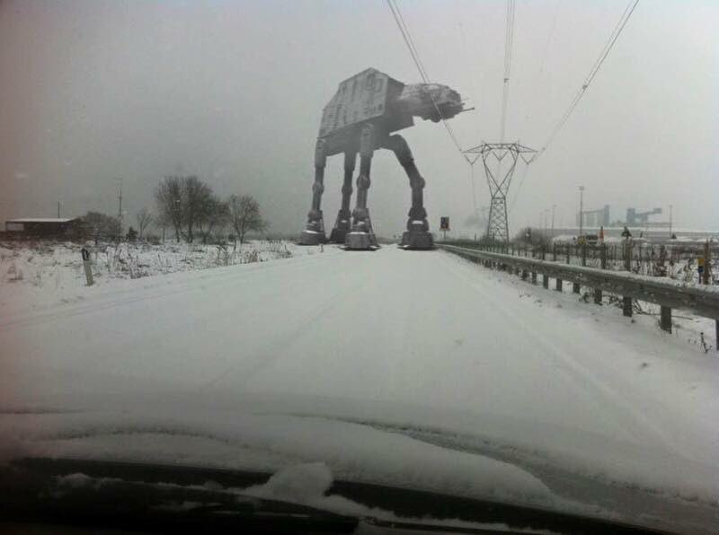 So our travel plans to NYC have been curtailed-but check out our new tour van! #winterstormjonas