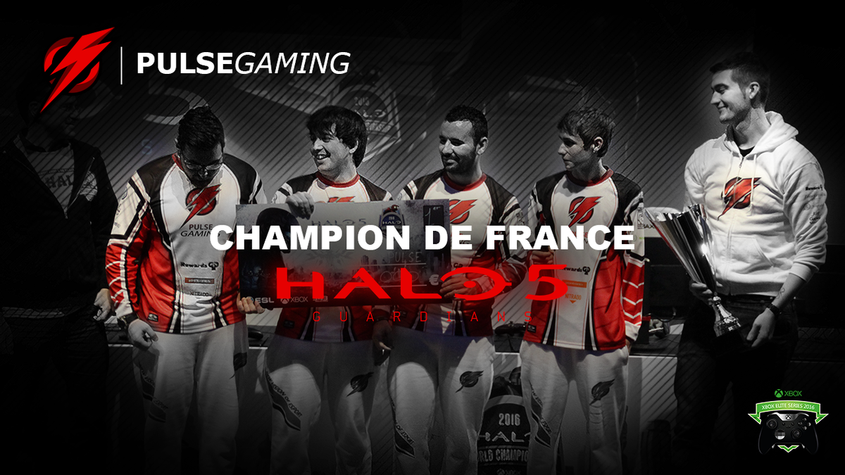 PulseFrench's tweet photo. Champion de France Halo 5 ! #XES2016 #PuLseNation 
@PuLse_KrYsTaLiX @PuLse_Rs8 @PuLse_CxLii @PuLse_SLG https://t.co/66Tc8ooFh8