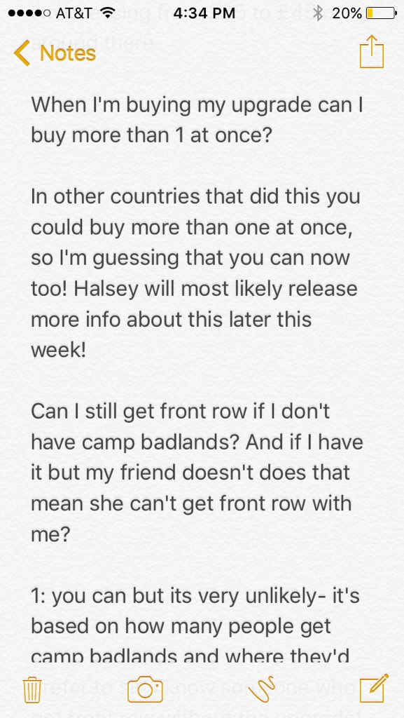 HalseyUpdatesUK's tweet photo. Here are some answers to some FAQ about camp badlands! https://t.co/UAqLEqFlQ8