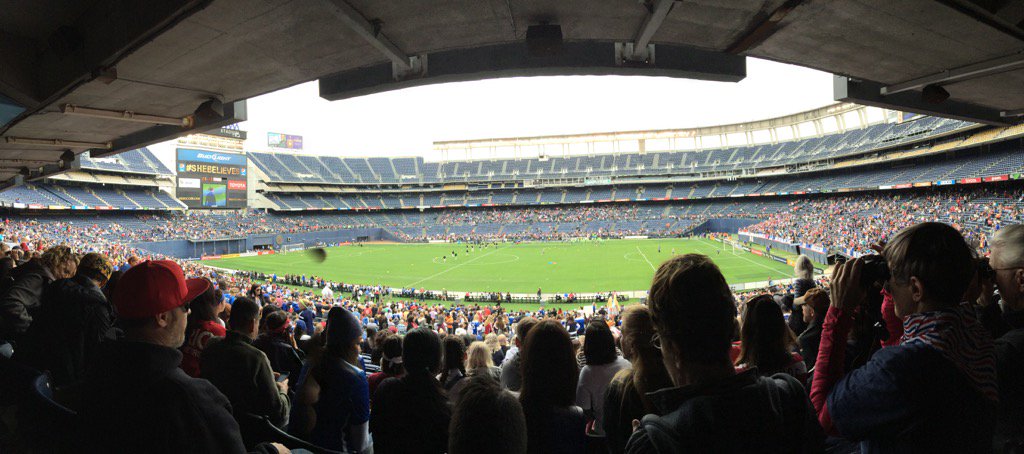 Summersurfs's tweet photo. At the USA women's soccer game. YAY😂 https://t.co/BG9WV3P8ge