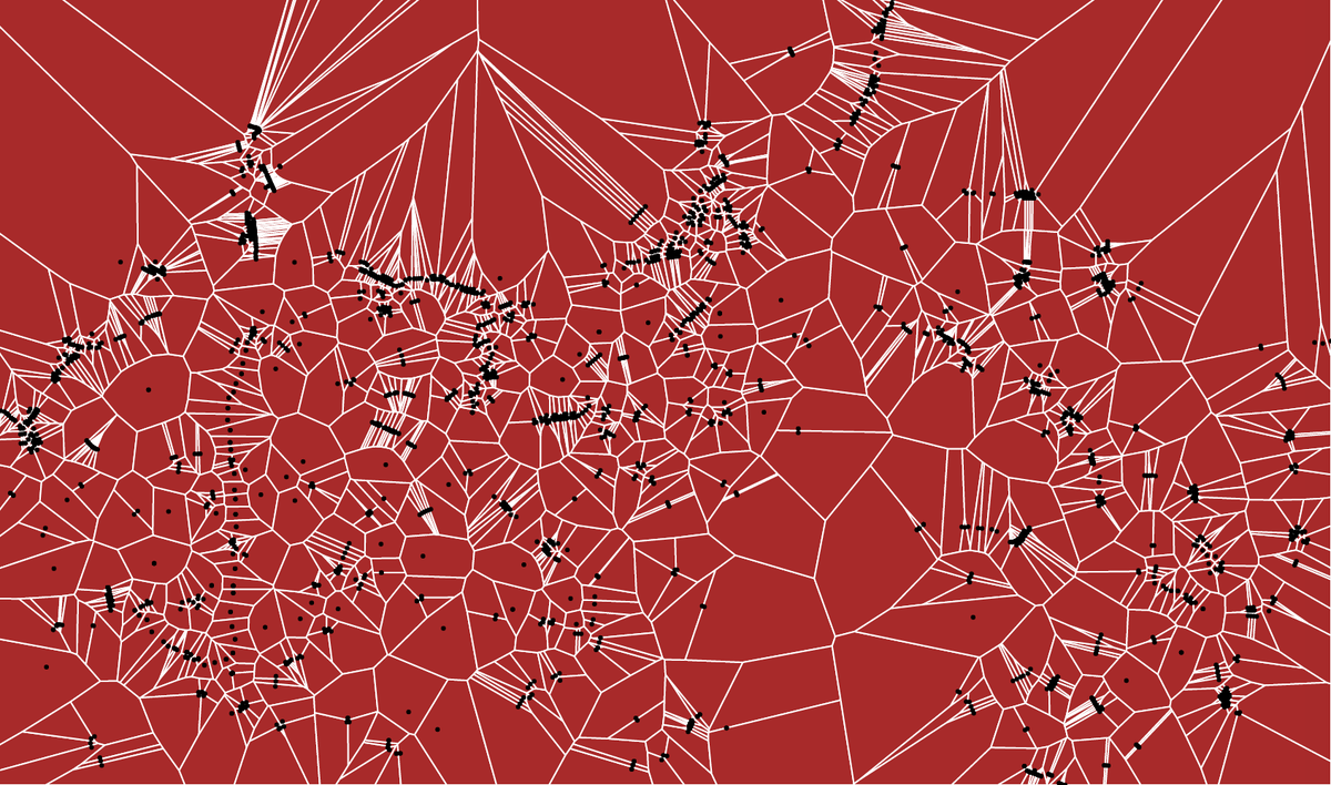maartenzam's tweet photo. #Raw + #saterdaynight = #randomvoronoi https://t.co/Gcha4NT6au