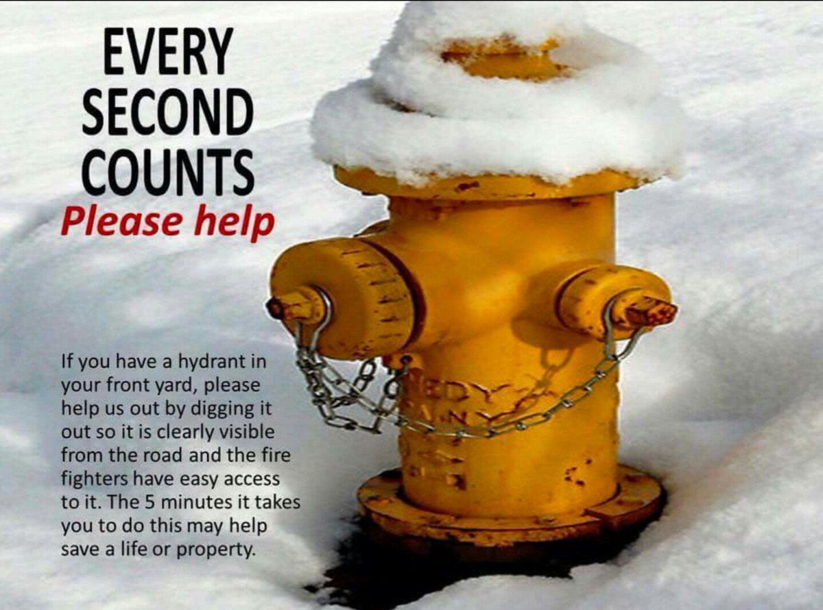 EMT4333's tweet photo. If you can, get out and clear your hydrant
#EverySecondCounts #KeepHydrantsClear https://t.co/cvIZPsExpz