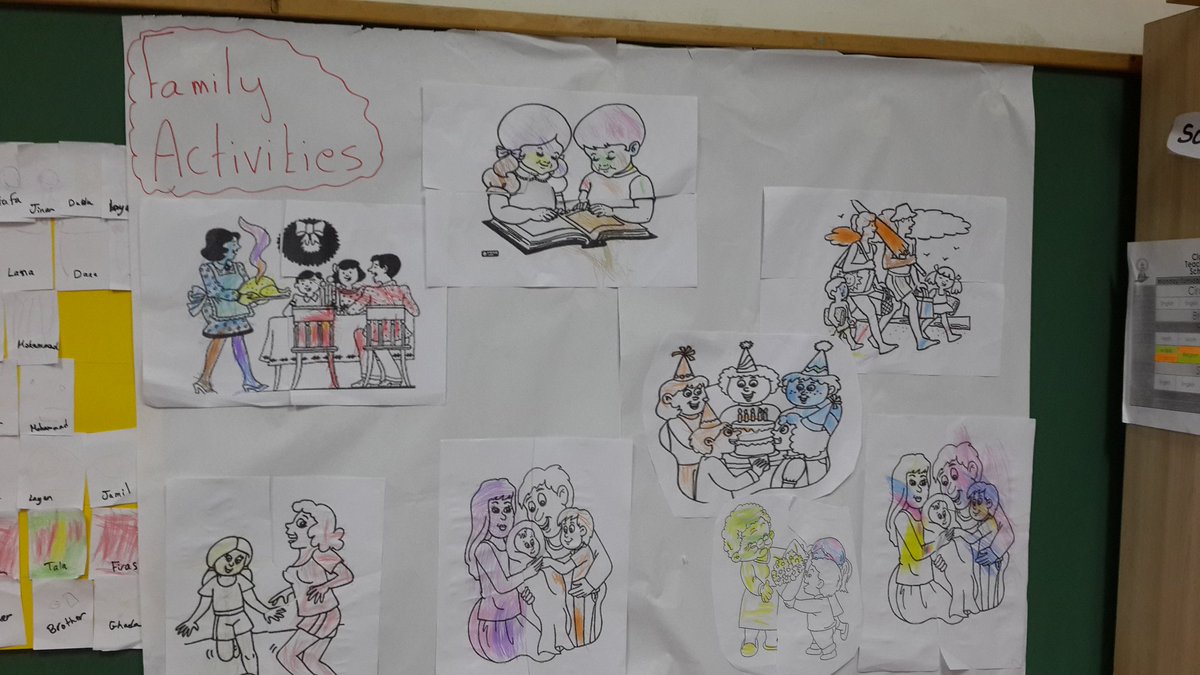 GhadaFahed2's tweet photo. #KG1B #learners #coloring #Family_Activities #puzzle #cooperative #pair_work @DawhaHighSchool https://t.co/9FcRREwifx