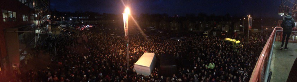 Biggest protests yet. Great work everyone. #WeWantOurCharltonBack #cafc (SC)