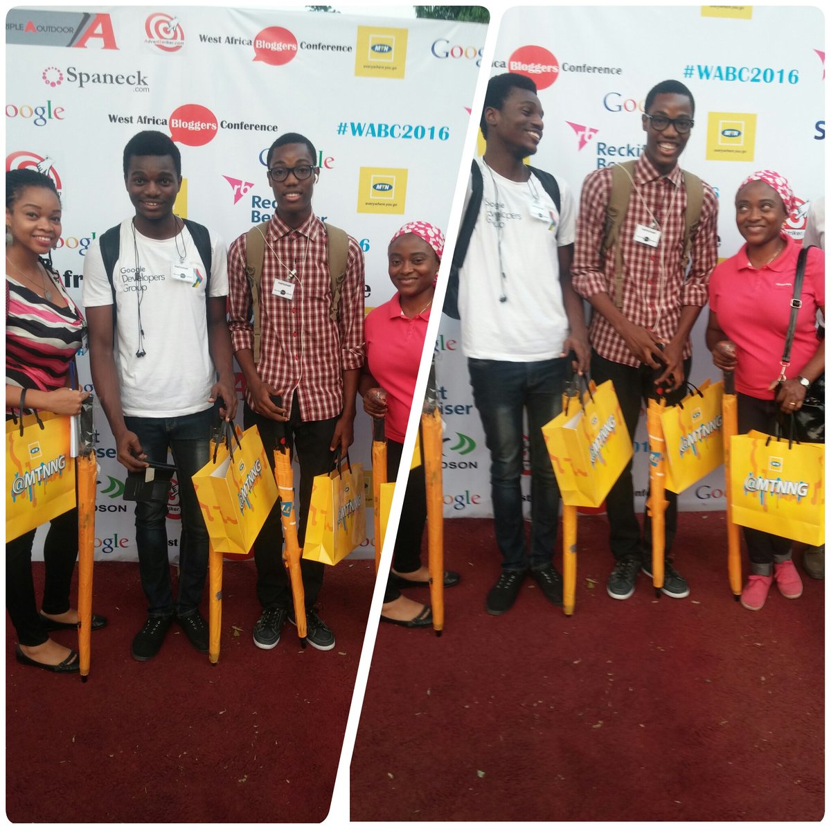 eYinka's tweet photo. So here's my own contribution to #WABC2016 A photo 😁

Thank you @MTN_NG  @Spectranet_NG @google_nigeria  etc. https://t.co/4XOHaeekbT