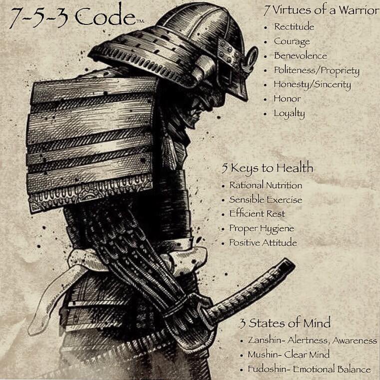 TAzadkar's tweet image. Follow these virtues of a warrior, #753code, forever and your life will be fulfilling! @Valentebrothers Juijitsu.