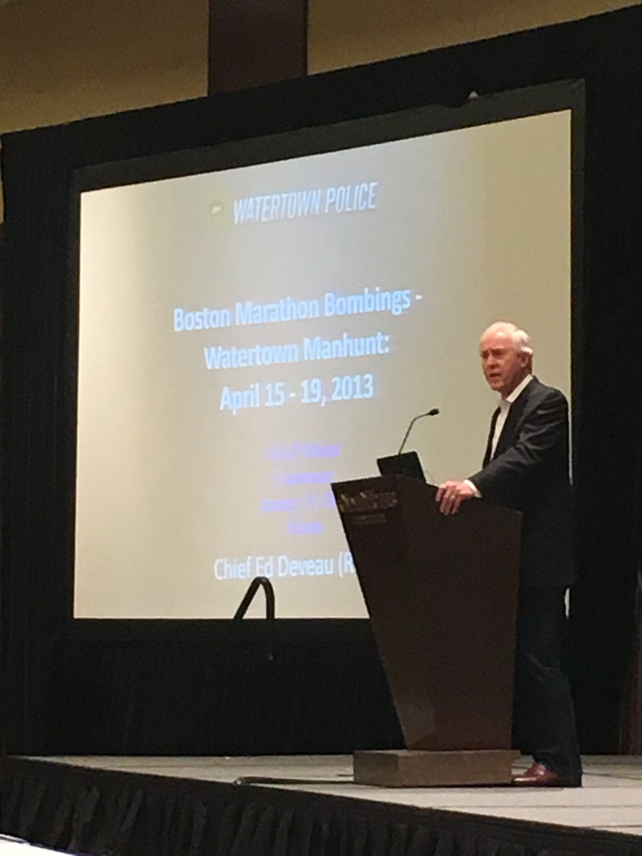 BWestenberger's tweet photo. Fran Tarkenton at #GAChiefs Winter Conf introducing Ret Chief Ed Deveau to discuss the Boston Marathon Bombing. https://t.co/1cLYma0hpa