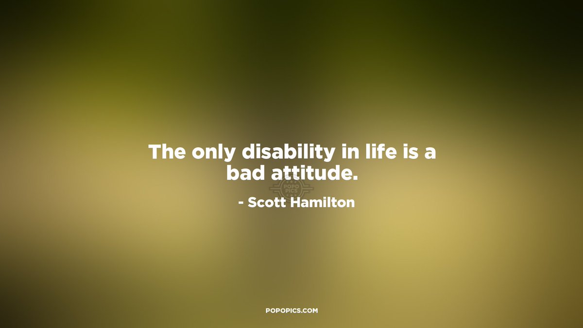 AlexiaAgency's tweet photo. The only true #disability . #attitude https://t.co/oCN9aVDUng
