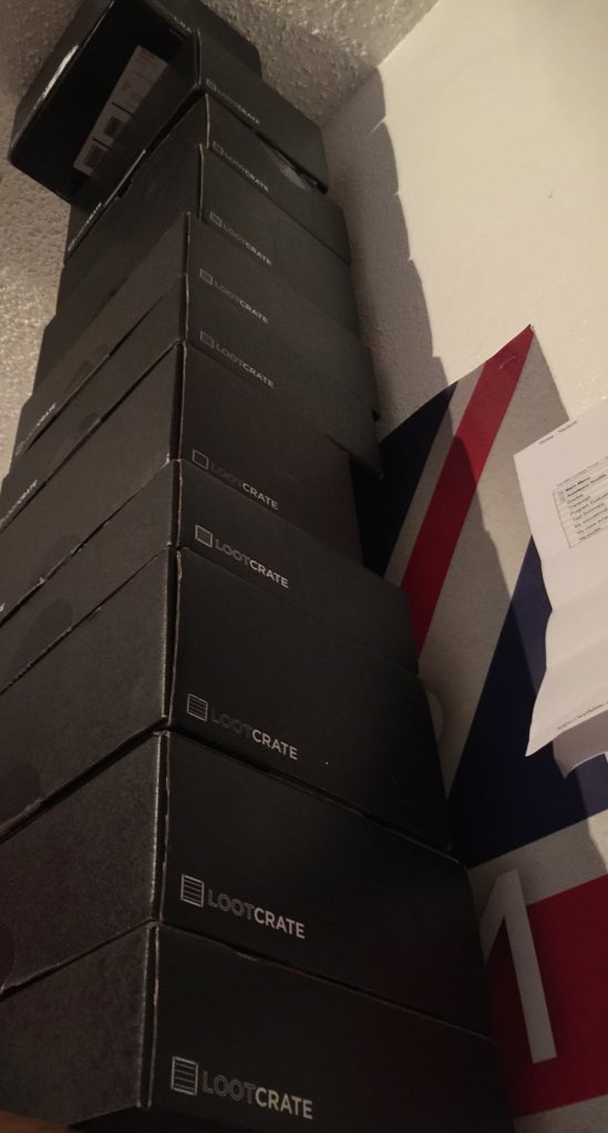 im_soexcited's tweet image. A few of my #lootcrate boxes finally hit the ceiling 😂 I need more space!! #geekproblems