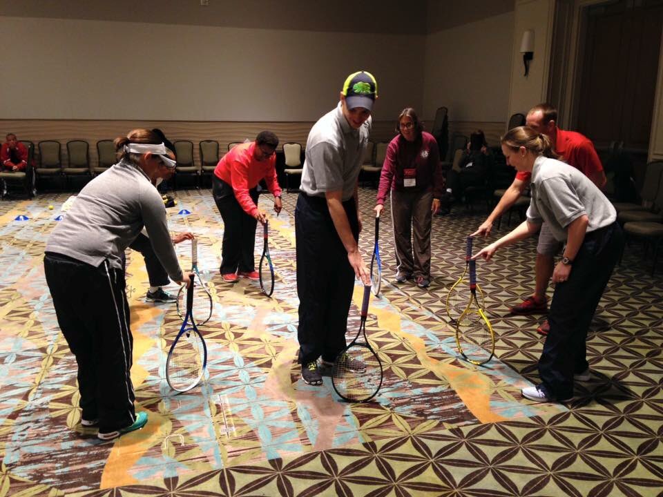 GAHPERD's tweet photo. Racket sports this afternoon at #STW16 ! @usta @USTA_PD @usta_pr https://t.co/lrNQFxoaqb