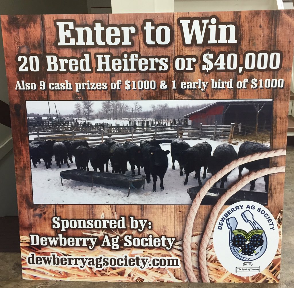 DewberryAg's tweet photo. @abagsocieties @albertabeef check out our Bred Heifer Lottery! Tickets $100, only 2500 printed. https://t.co/2Ne3j2dxaS