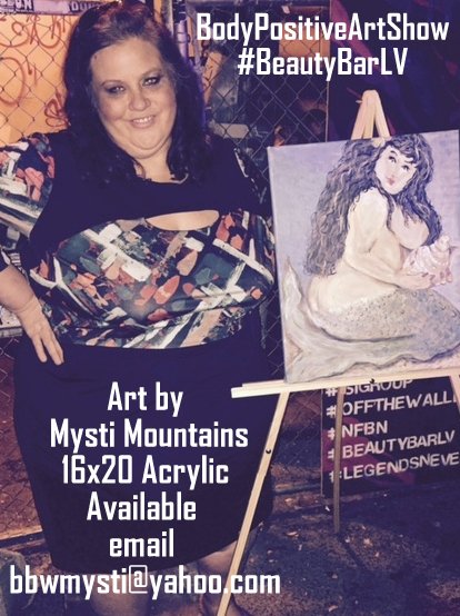 Here's a shot from the #BodyPositive #ArtShow the other night in Las Vegas this piece is still available<a href="/tag/bodypositive"class="tags">#BodyPositive</a><a href="/tag/artshow"class="tags">#ArtShow</a>