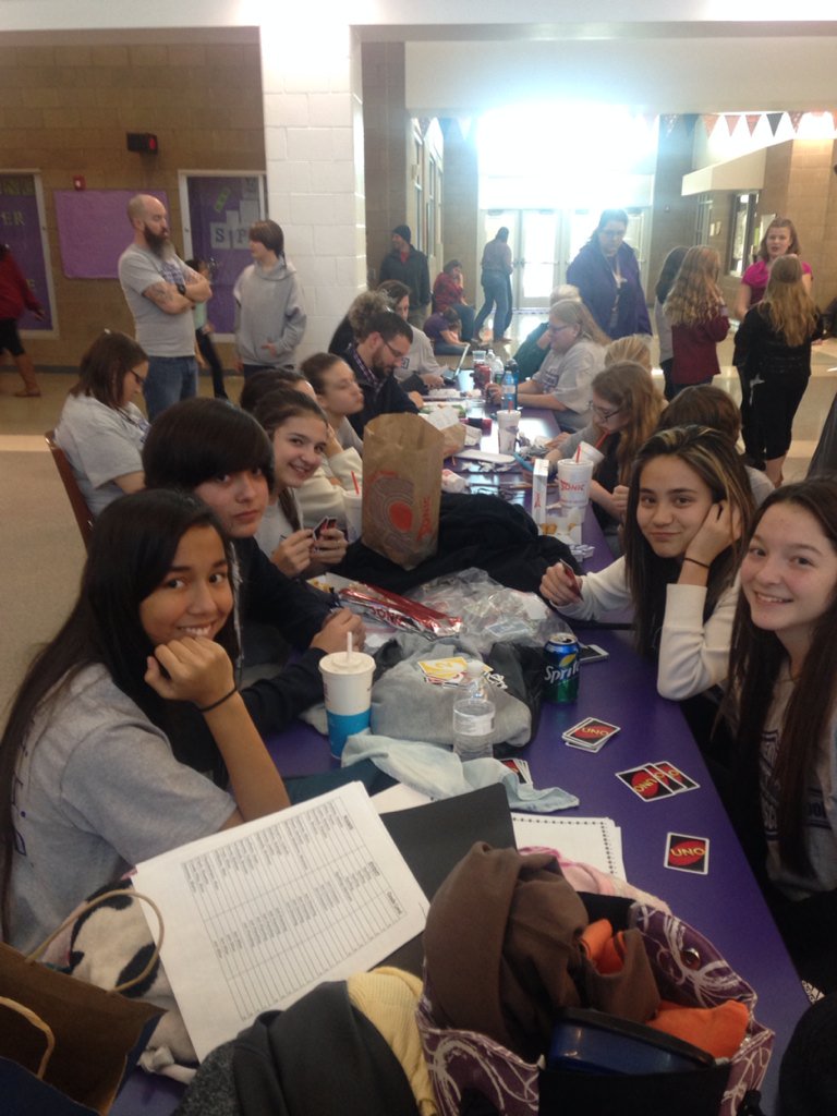 Members of our AWESOME UIL academic team! Winding down and waiting on the results.