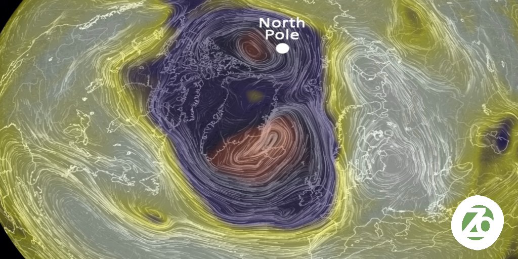 Ozoshare's tweet photo. Freak storm pushes #NorthPole 50 degrees above normal to melting point: https://t.co/Xa29QgQPdC #climate #weather https://t.co/kUfxN2uSWz