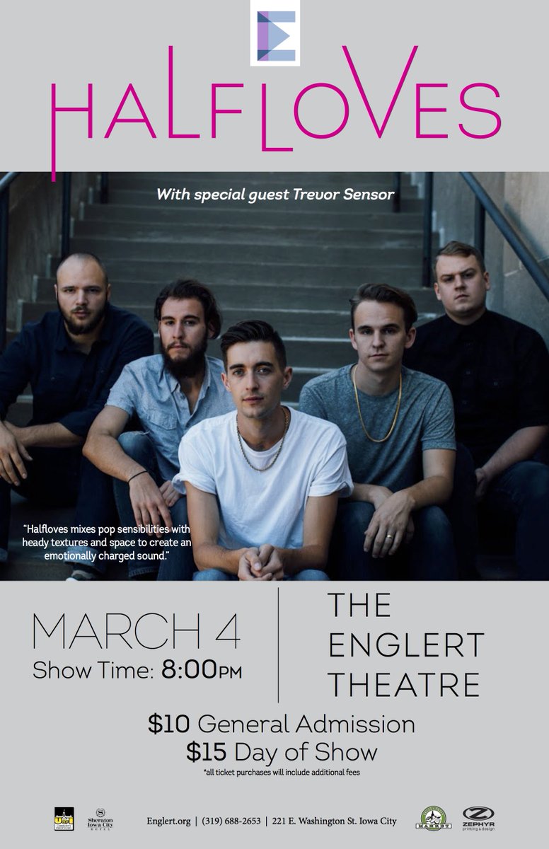 halflovesband's tweet photo. Excited to celebrate the release of our new album @englert on March 4! Tickets + more info:  https://t.co/iwqkQVnj18 https://t.co/yCpJ6RzX6j