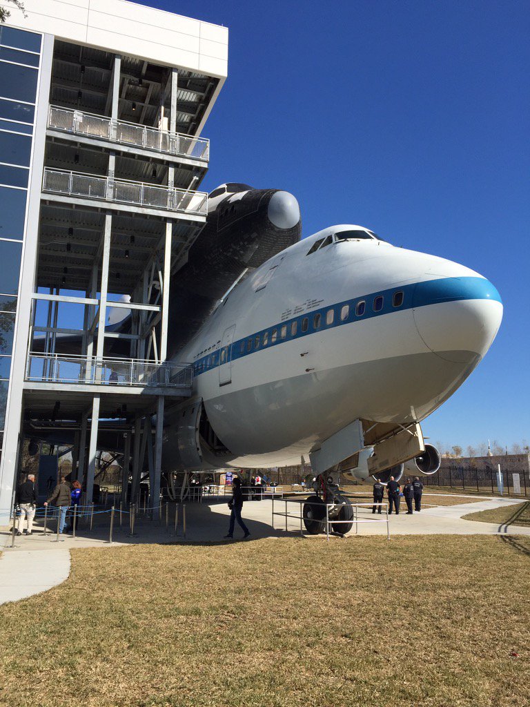 _HerbBaker's tweet image. Toured the Shuttle/747 exhibit that opened at @SpaceCenterHou today. Very nice! #IndependencePlaza