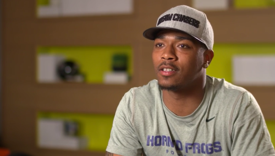 NFLPABowl's tweet photo. VIDEO: #TCU QB Trevone Boykin talks about his plans for making it in the NFL. #NFLPABowl: https://t.co/GDhDVevgr7 https://t.co/BPc5TL5dUL