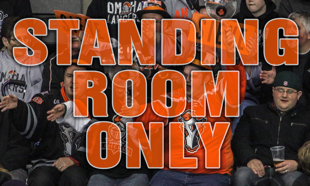 OmahaLancers's tweet photo. STANDING ROOM ONLY tickets remain for tonight vs. Lincoln and are only available at the arena box office! #LINvsOMA https://t.co/DIeajRGvRz
