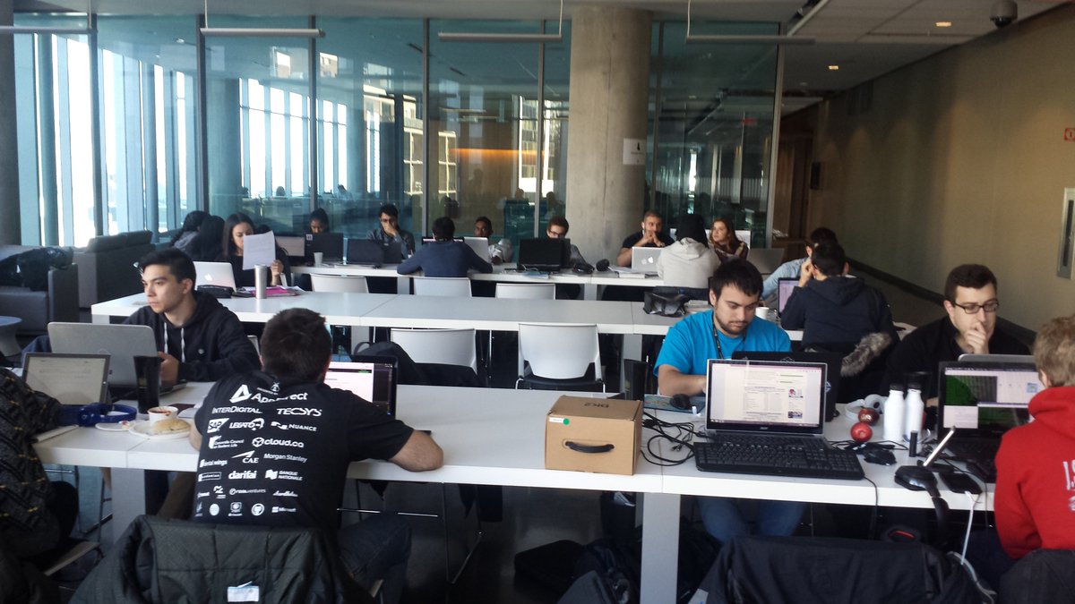 MLHacks's tweet photo. Hackers hard at work @ConUHacks #ConUHacks #MLH #NoPainNoGain #hackathonhackers https://t.co/OqjXAUwdwO