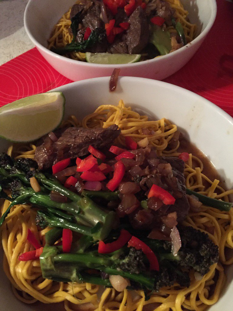 JoanneThornley's tweet photo. @HelloFreshUK success w the sizzling stir fry #hellofreshjamie just what teenage footie boys need after a big match https://t.co/0P3EJUL3t9