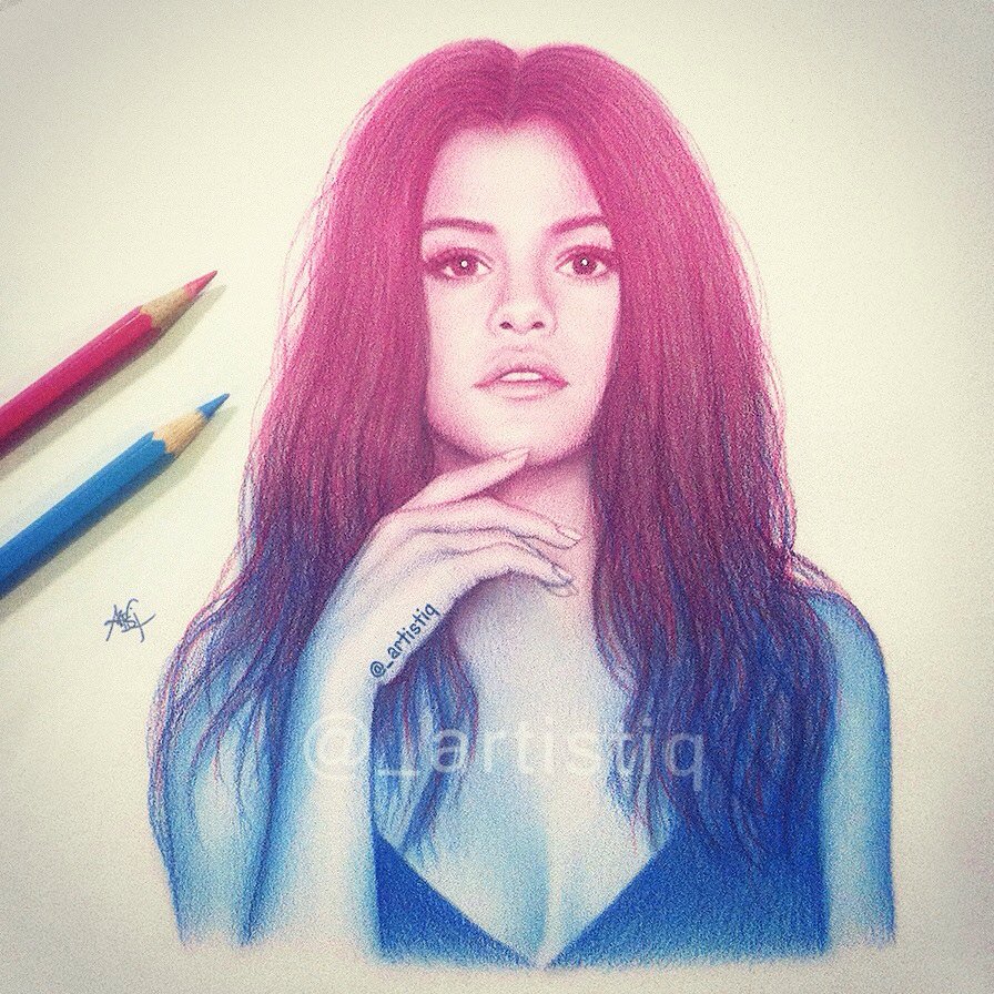 _artistiq's tweet photo. A sketch of Selena! ❤️ @selenagomez https://t.co/9ACZO7QN55