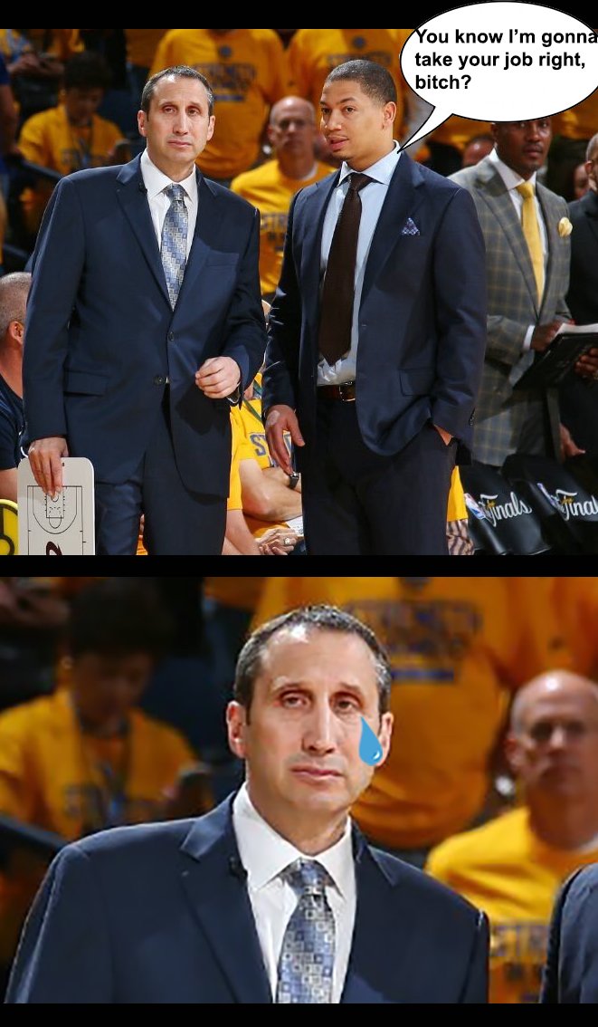 TimothyLewis_'s tweet photo. Tyrone Lue ruthlessly states that he is going to be a better coach than Blatt. #cleveland #cavs https://t.co/YMSegcVh2h