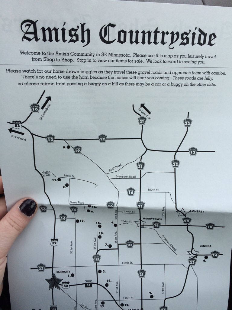 OLD crow Antiques on Twitter "These FREE Amish tour maps are available